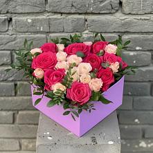 Цветочная композиция из Розы в коробке в Судже