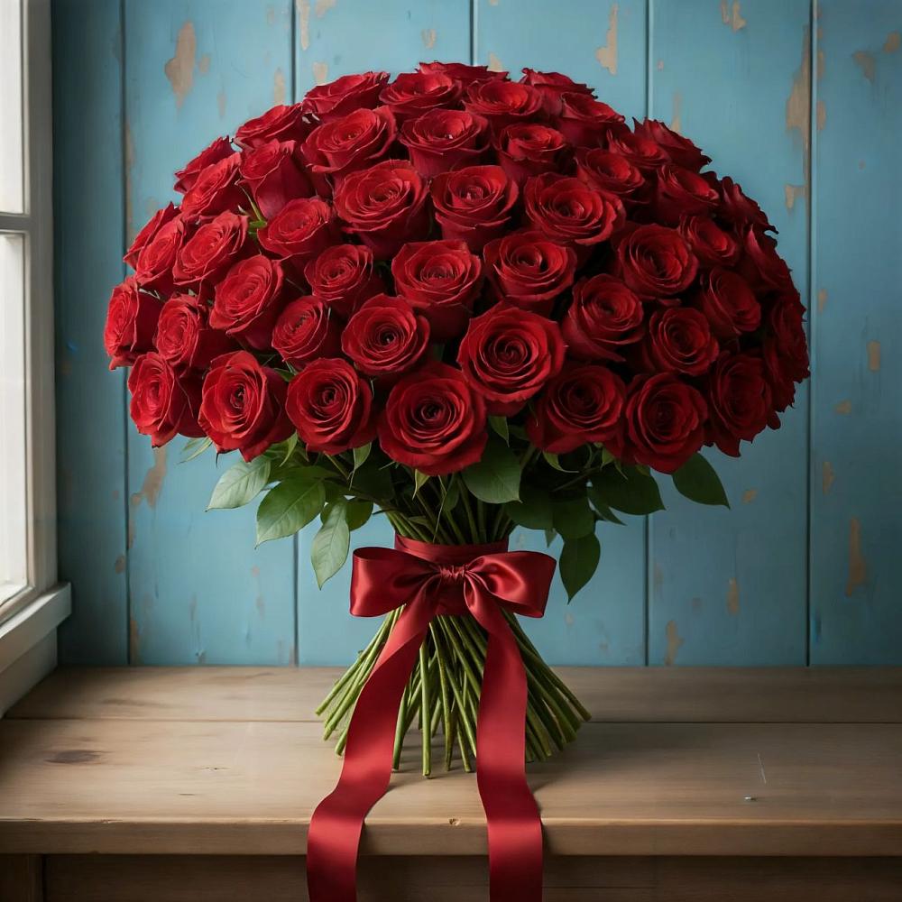 Букет Красные розы Блэк Меджик в Судже