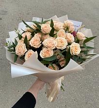 Букет Кремовые розы Латте в Судже