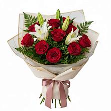 Букет цветов из:  Лилии и Розы в Судже