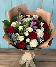 Букет цветов из:  Розы и Альстромерии в Судже
