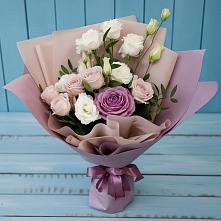 Букет цветов из:  Розы и Лизиантусы в Судже