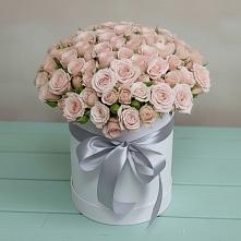 Цветочная композиция из Розы в шляпной коробке в Судже