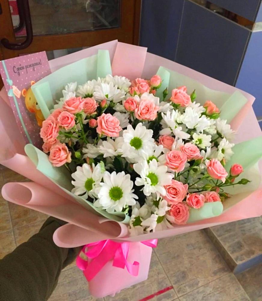 Букет цветов из: Розы и Хризантемы в Судже