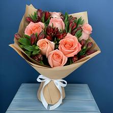 Букет цветов из:  Розы и Альстромерии в Судже