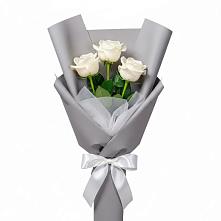 Букет 3 белые розы #REPLACE_PRED# Судже