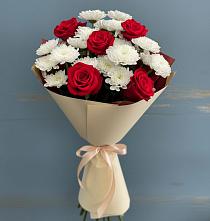 Букет цветов из:  Розы и Хризантемы в Судже