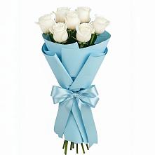 Букет 7 белых роз Проуд в Судже