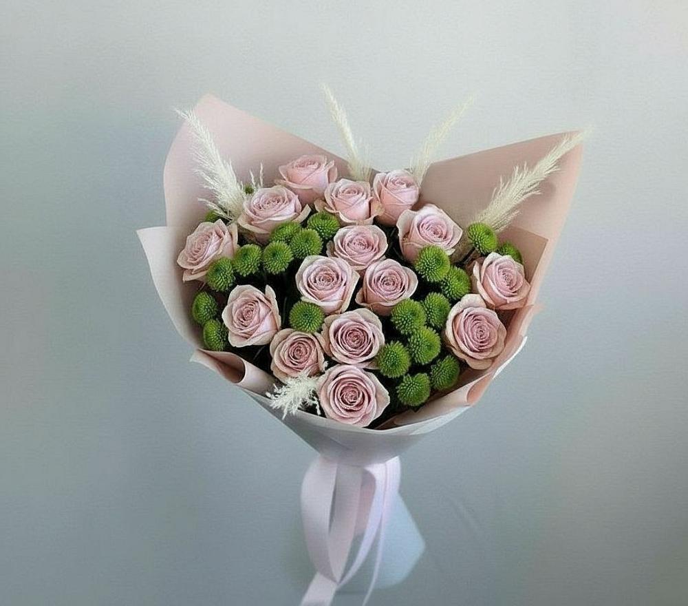 Букет цветов из: Розы и Хризантемы в Судже