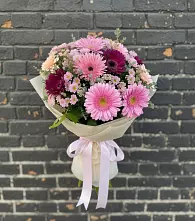 Букет цветов из:  Герберы и Хризантемы в Судже