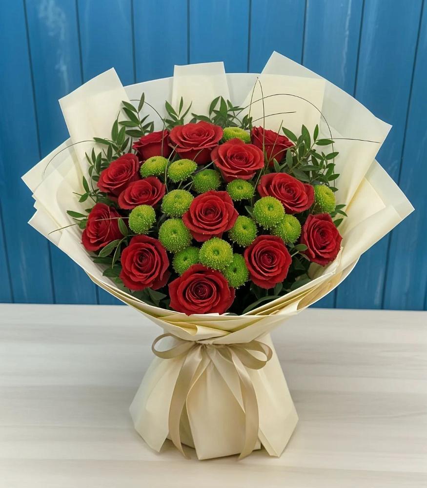 Букет цветов из: Розы и Хризантемы в Судже