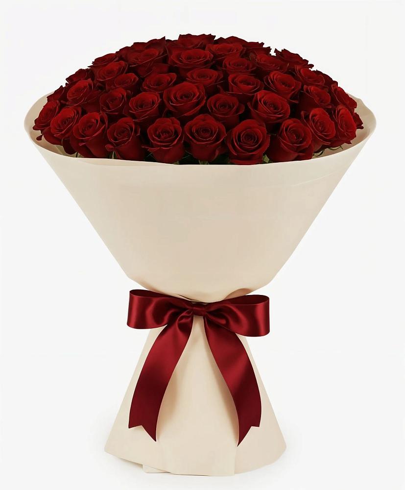 Букет 101 Бордовая роза Блэк Бакарра в Судже